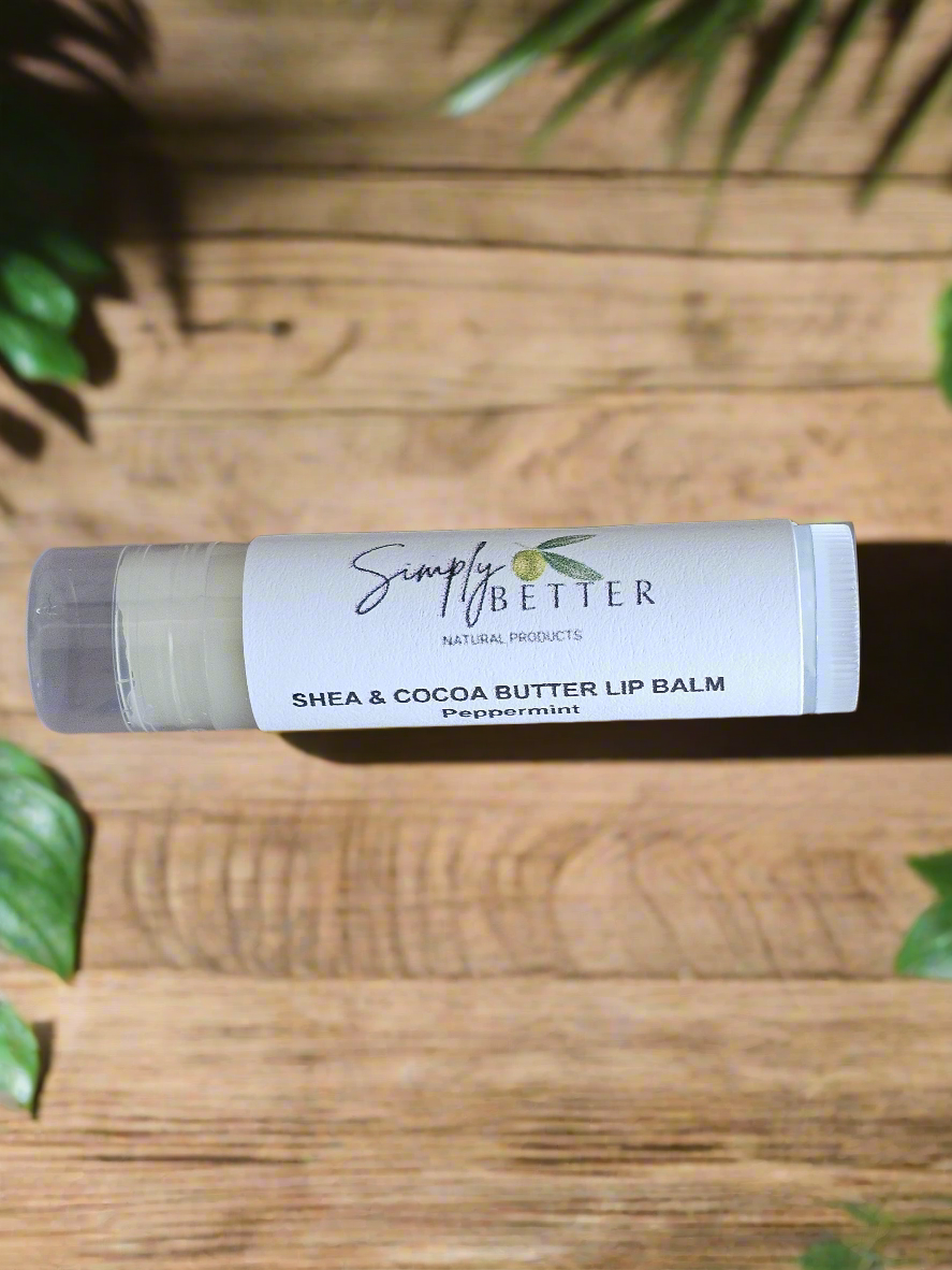 Shea & Cocoa Butter Lip Balm- Peppermint