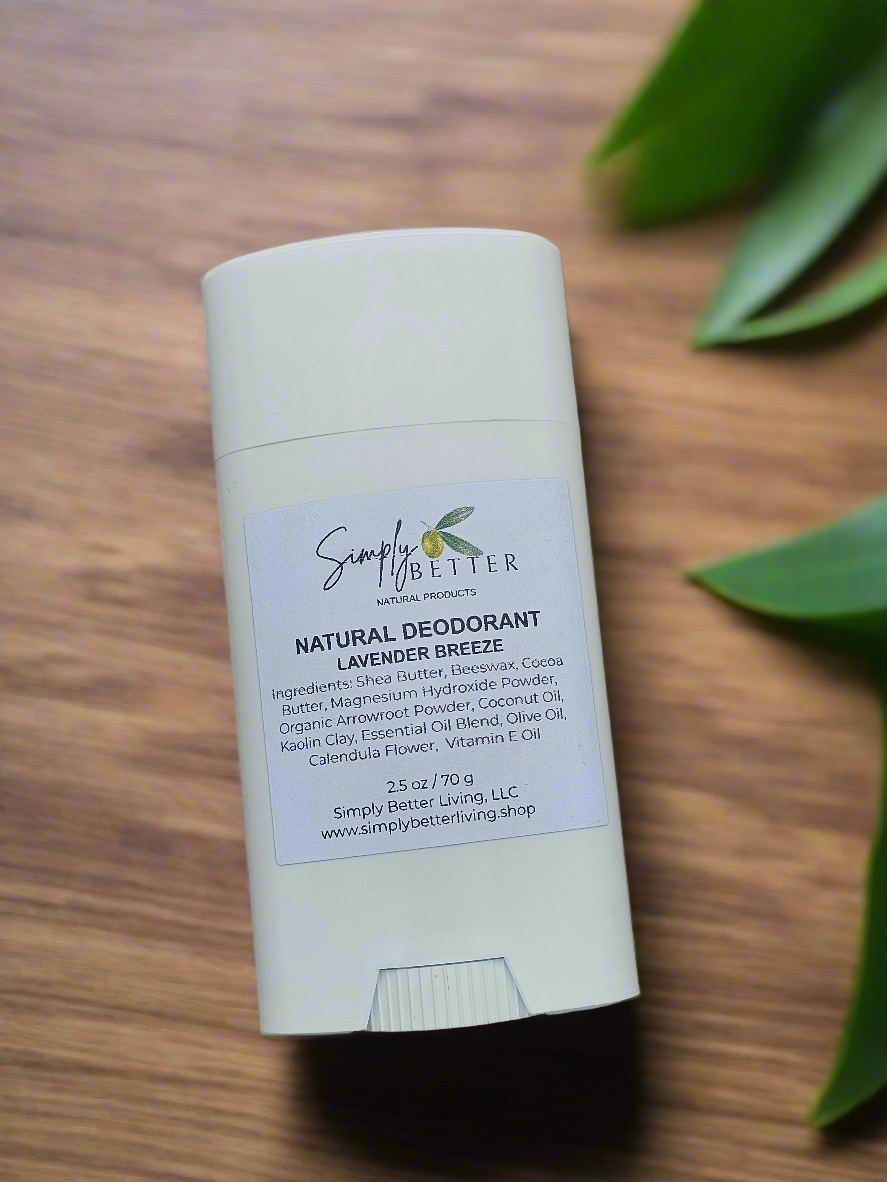 **Improved Formula** Natural Deodorant - Lavender Breeze 2.5oz