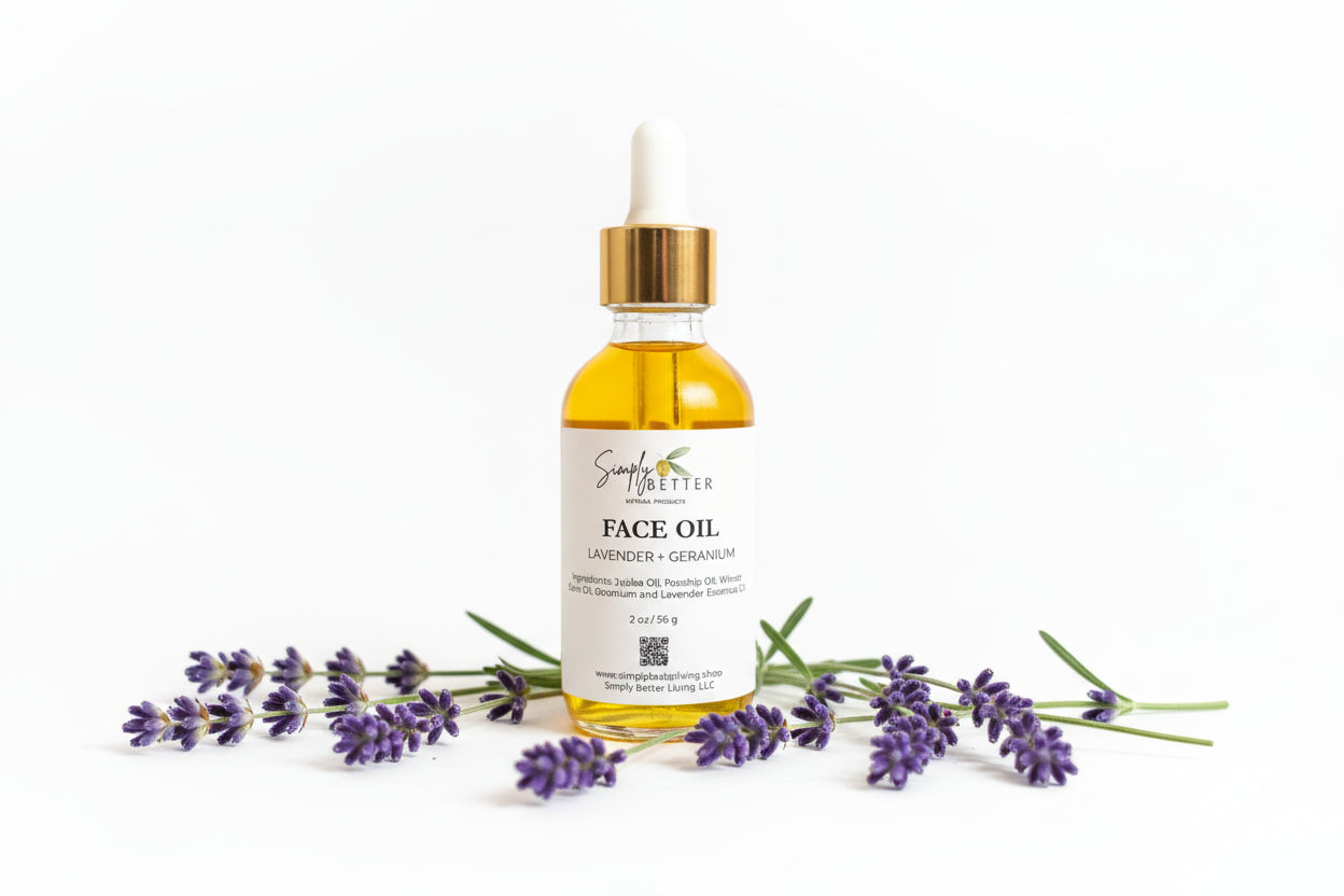 ✨️ Best Seller ✨️ Lavender + Geranium Face Oil 2oz