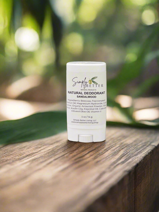 ✨️ Improved Formula ✨️ Sandalwood deodorant ( 0.5 Travel Size)