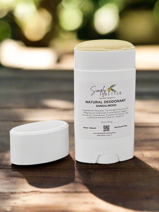 ✨️Improved Formula✨️ Sandalwood Natural Deodorant 2.5 oz
