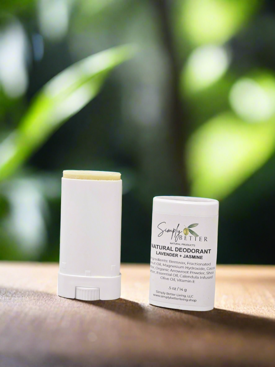✨️Improved Formula✨️ Lavender and Jasmine Natural Deodorant (0.5 Travel Size)