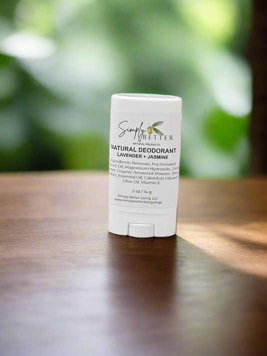 ✨️Improved Formula✨️ Lavender and Jasmine Natural Deodorant (0.5 Travel Size)