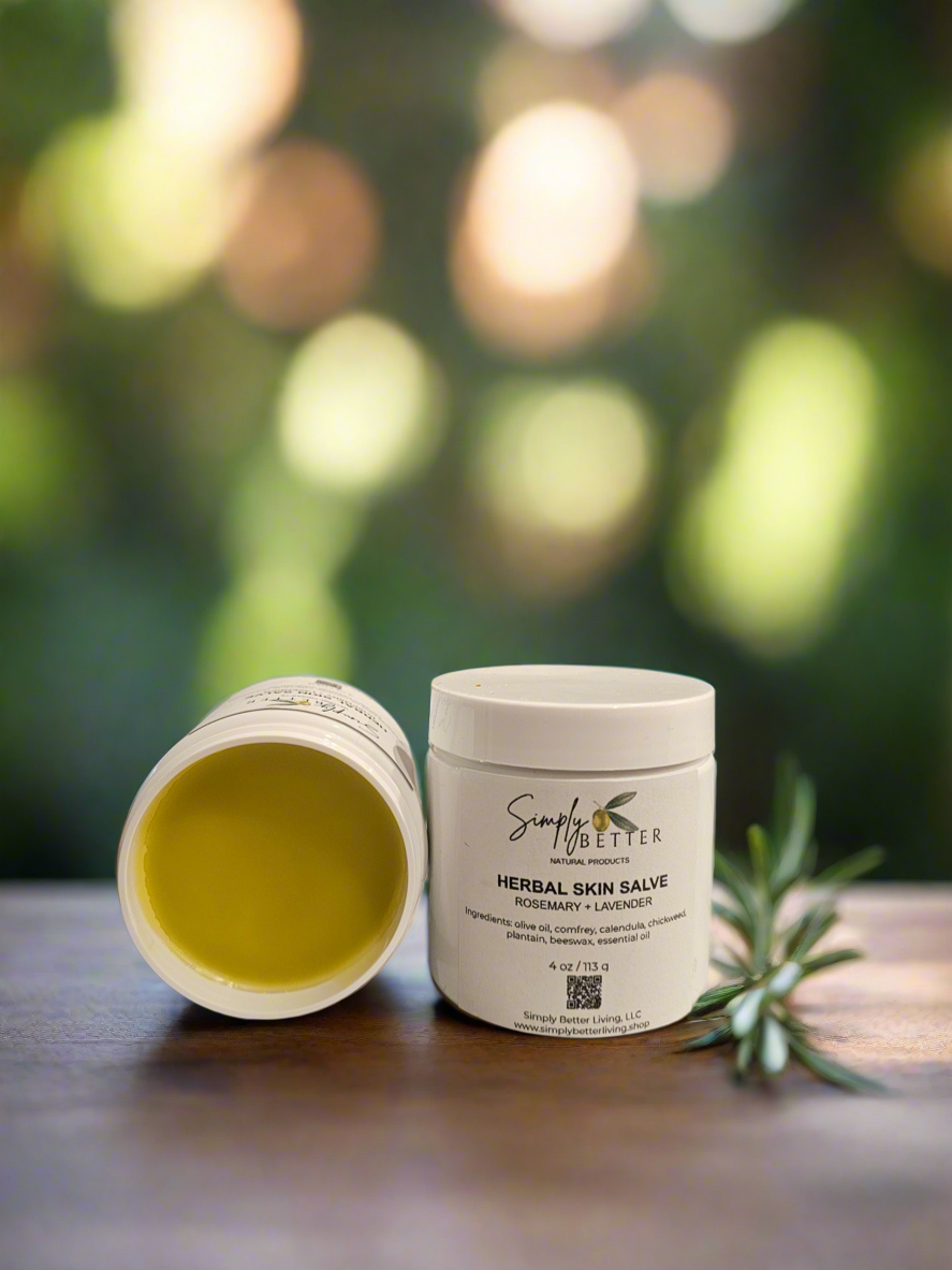 Herbal Skin Salve Rosemary + Lavender 4oz