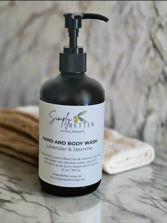 **New Item** Hand & Body Wash - Lavender and Jasmine 12oz