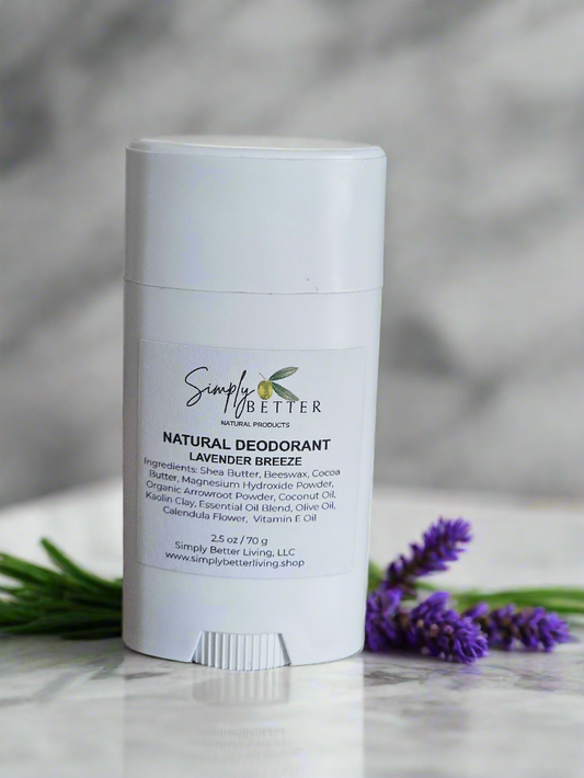 **Improved Formula** Natural Deodorant - Lavender Breeze 2.5oz