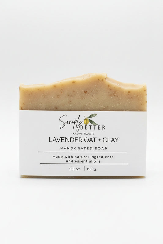 ✨️✨️ Recommend✨️✨️ Lavender + Oat & Clay Soap