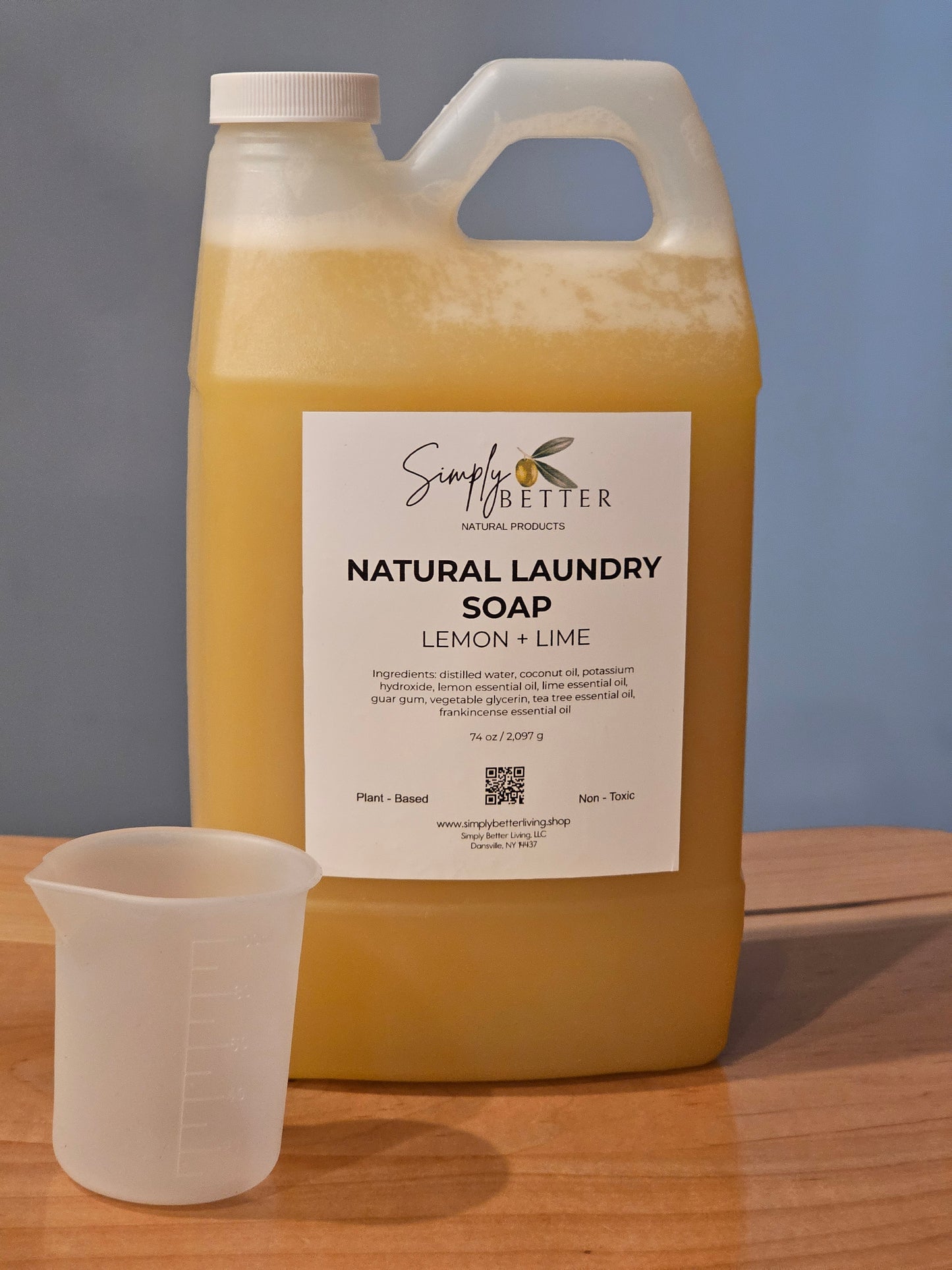 Natural Laundry Soap Lemon + Lime 74 oz