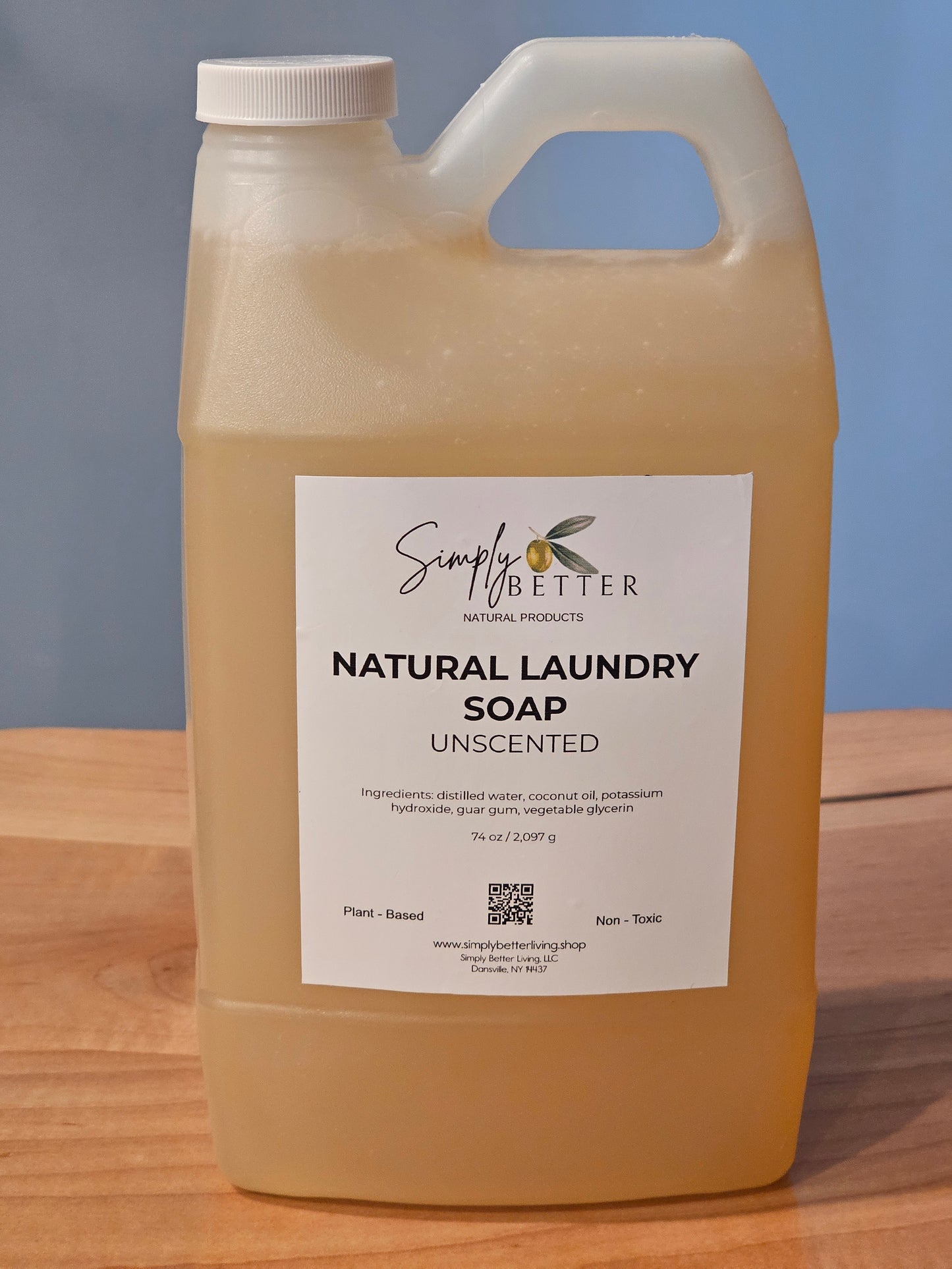 Natural Laundry Soap Unscented 74 oz