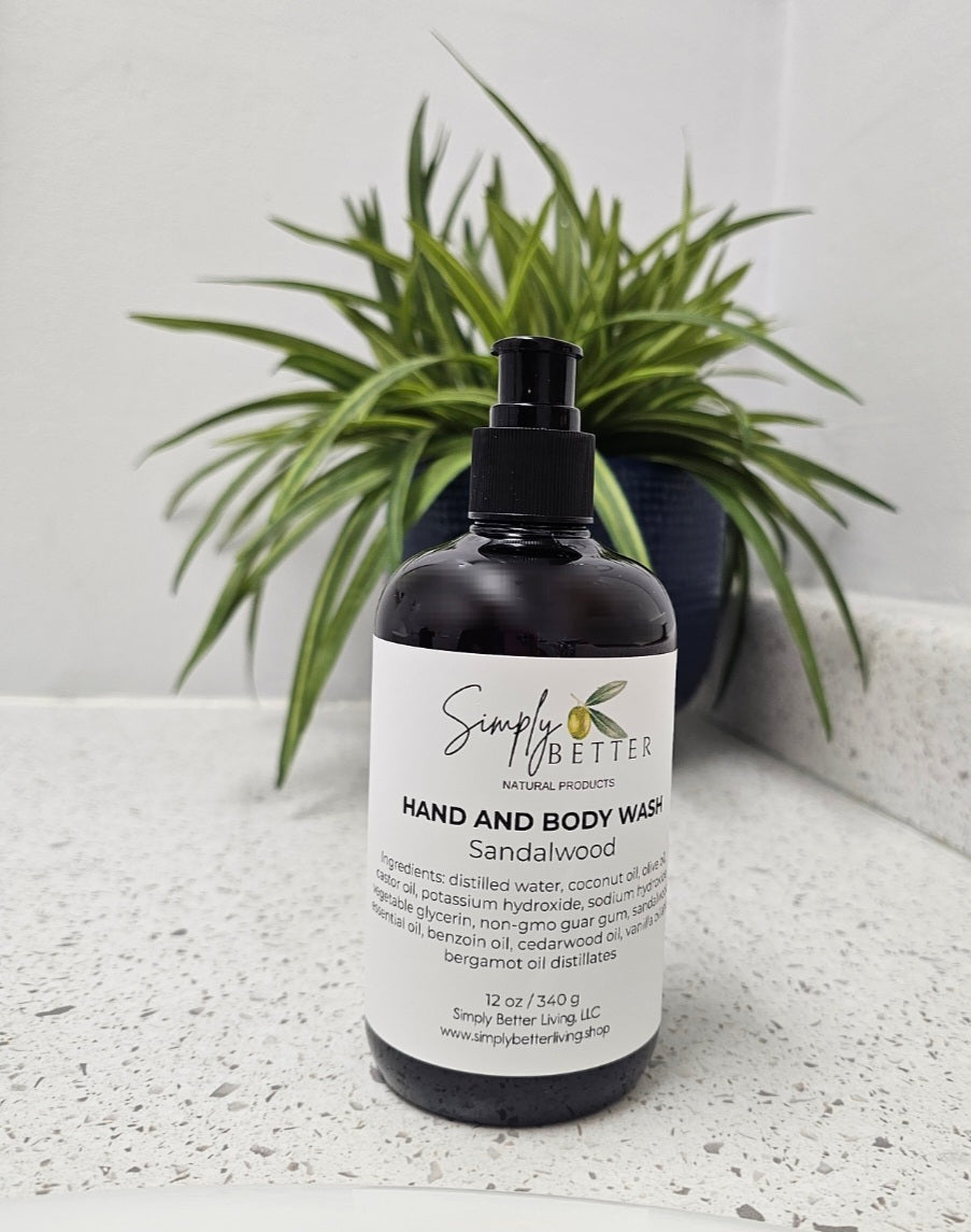 Sandalwood Hand and Body Wash 12 oz