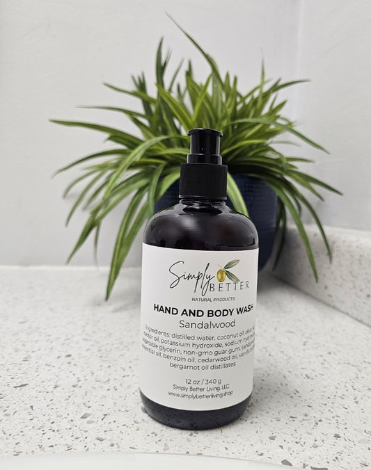 Sandalwood Hand and Body Wash 12 oz