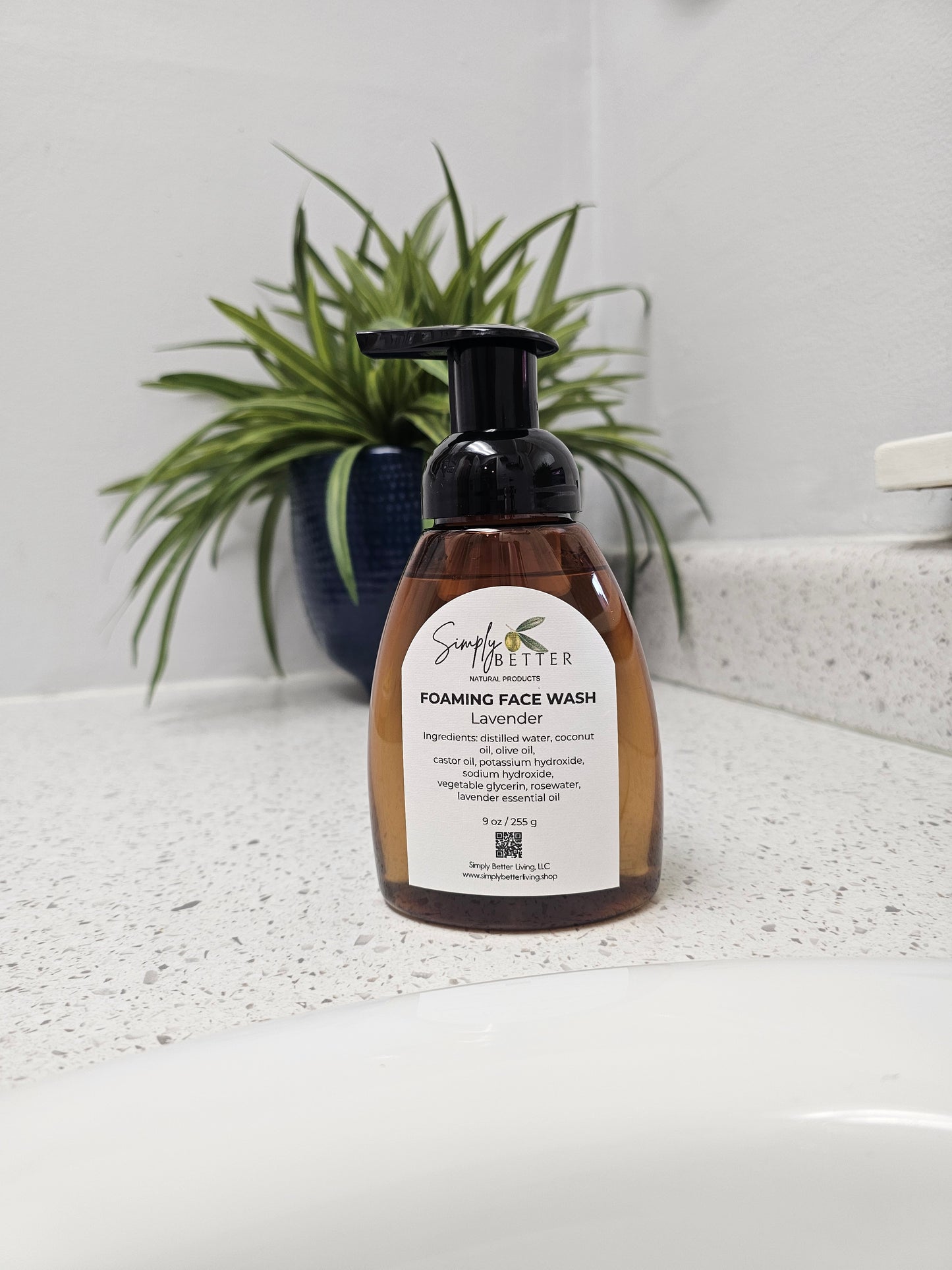 Calendula + Rosewater  Foaming Face Wash (Lavender)