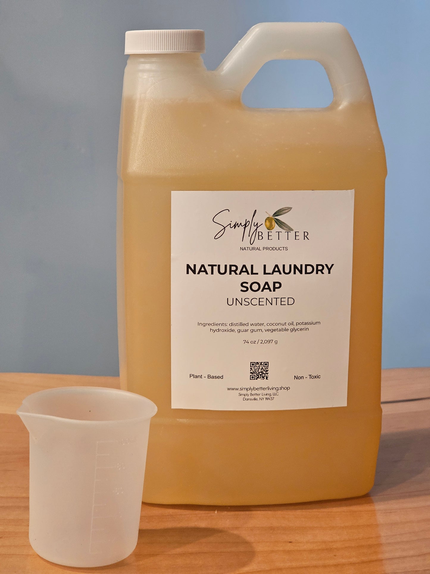 Natural Laundry Soap Unscented 74 oz