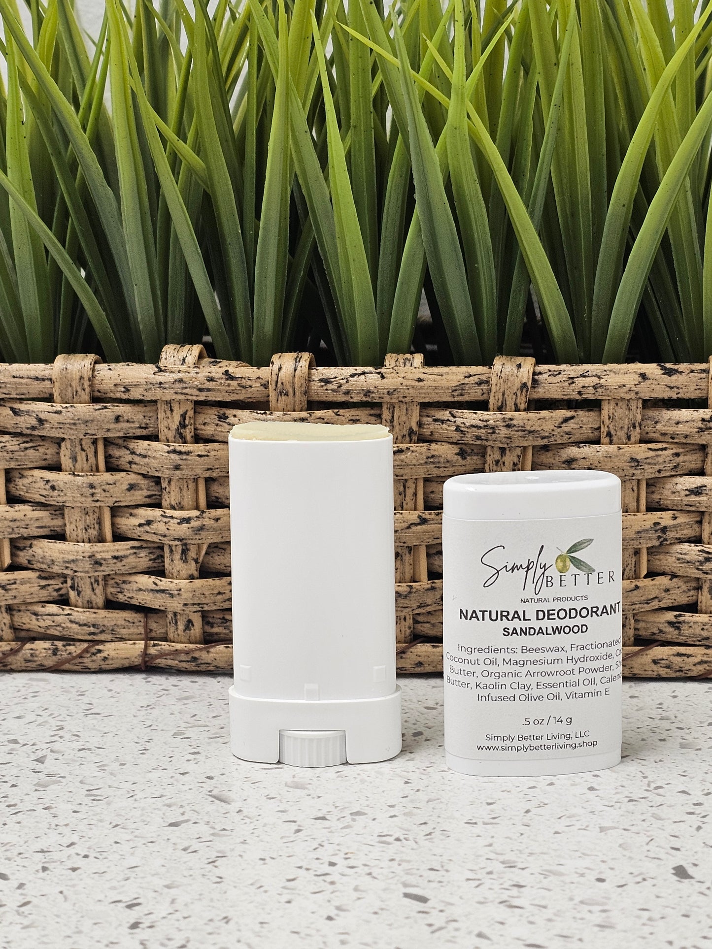 ✨️ Improved Formula ✨️ Sandalwood deodorant ( 0.5 Travel Size)