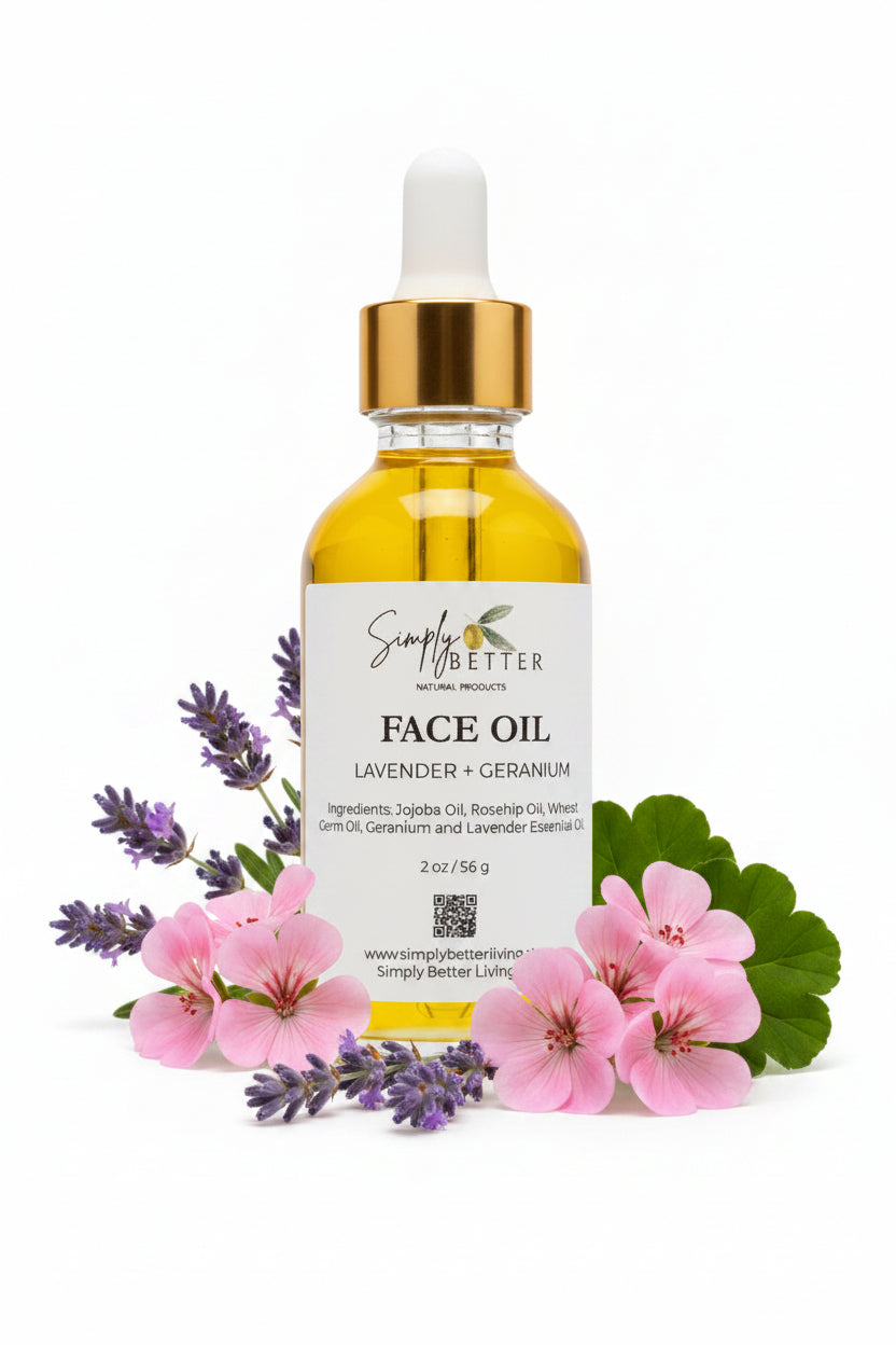 ✨️ Best Seller ✨️ Lavender + Geranium Face Oil 2oz