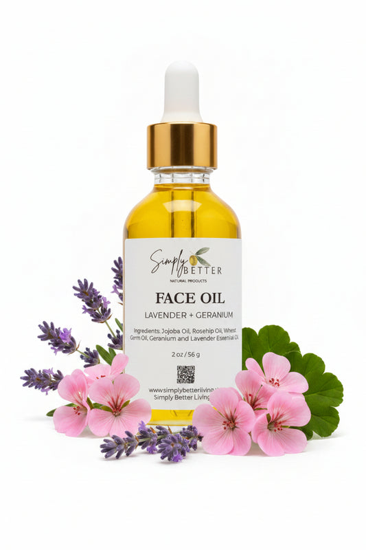 ✨️ Best Seller ✨️ Lavender + Geranium Face Oil 2oz