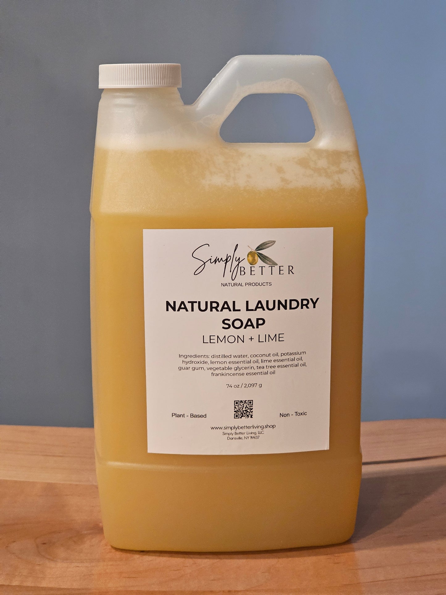 Natural Laundry Soap Lemon + Lime 74 oz